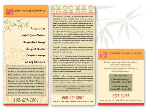 brochure for the Essential Wellness Group