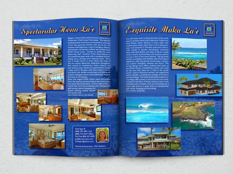 magazine spread: real estate