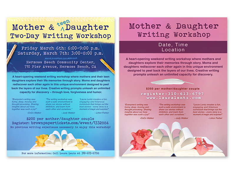 Poster: Mother/Daughter Writing  Workshops