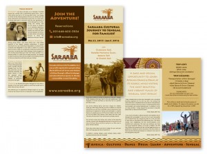 trifold brochure: Saraaba Africa Trip - Limor Farber Design Studio