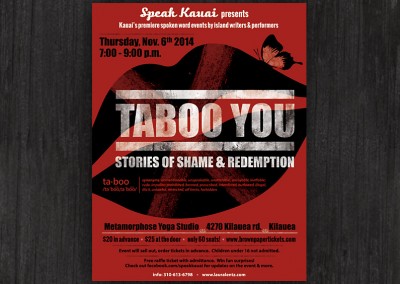 Taboo You | poster design